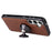 For Samsung Galaxy S25+ / S24+ Case 2 in 1 Detachable Magnetic Leather Wallet Mobile Cover with Strap - Brown - 2