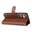 For Samsung Galaxy S25+ / S24+ Case 2 in 1 Detachable Magnetic Leather Wallet Mobile Cover with Strap - Brown - 4