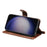 For Samsung Galaxy S25+ / S24+ Case 2 in 1 Detachable Magnetic Leather Wallet Mobile Cover with Strap - Brown - 5