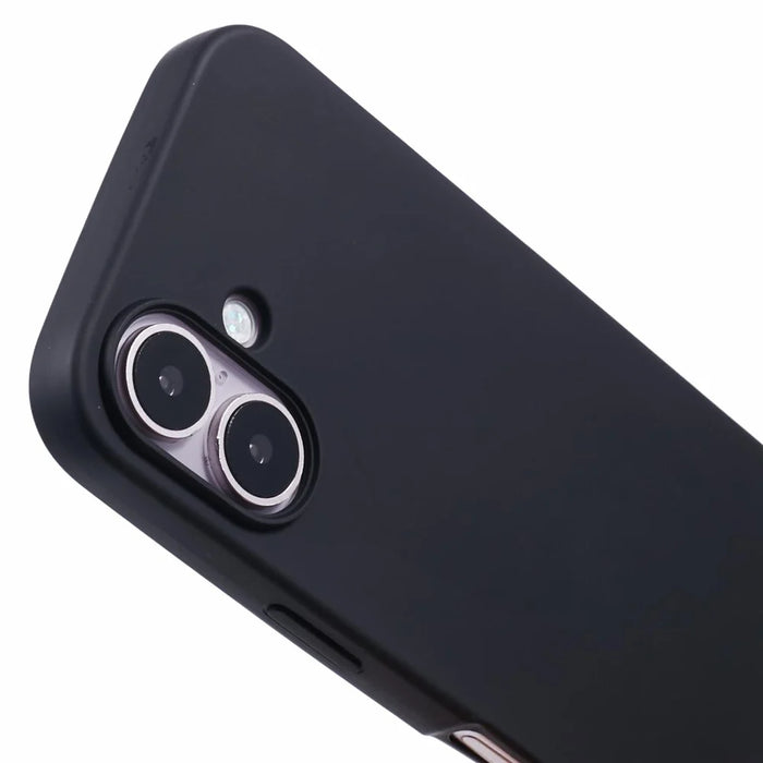 For iPhone 16 Plus Case TPU Protective Crossbody Lanyard Phone Cover - Black - 6