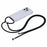 For iPhone 16 Pro Max Case TPU+PC Transparent Phone Cover with Adjustable Lanyard Strap - 2
