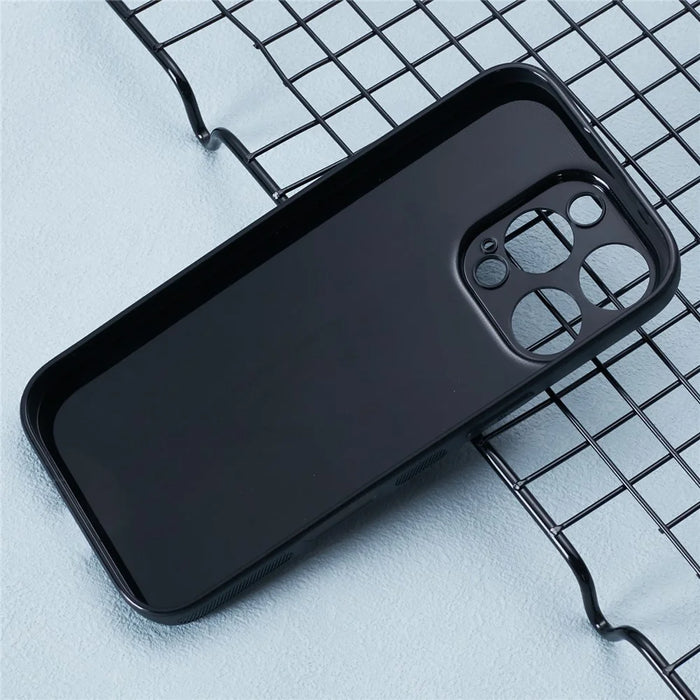 For iPhone 16 Pro Max Case Soft Flexible TPU Slim Phone Cover Carbon Fiber Texture - 4
