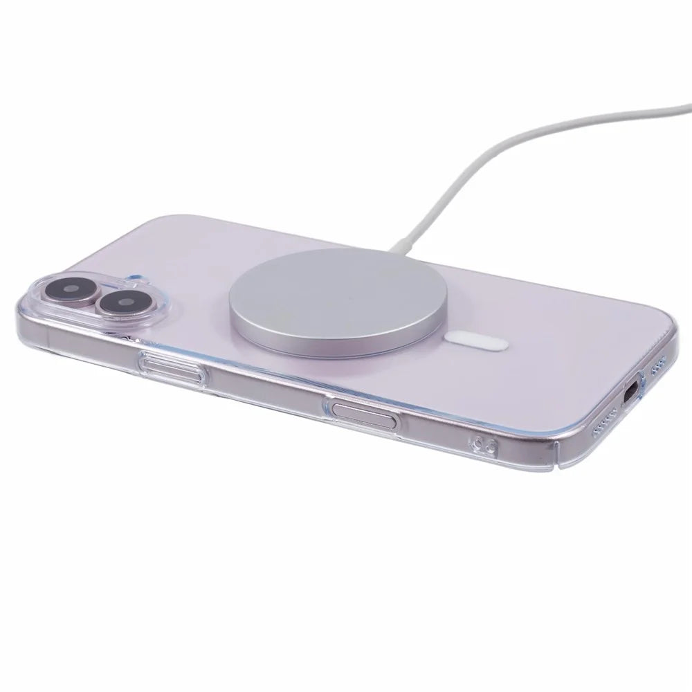 X-LEVEL For iPhone 16 Plus Magnetic Case Slim Shockproof Hard PC Clear Phone Cover - Transparent - 4