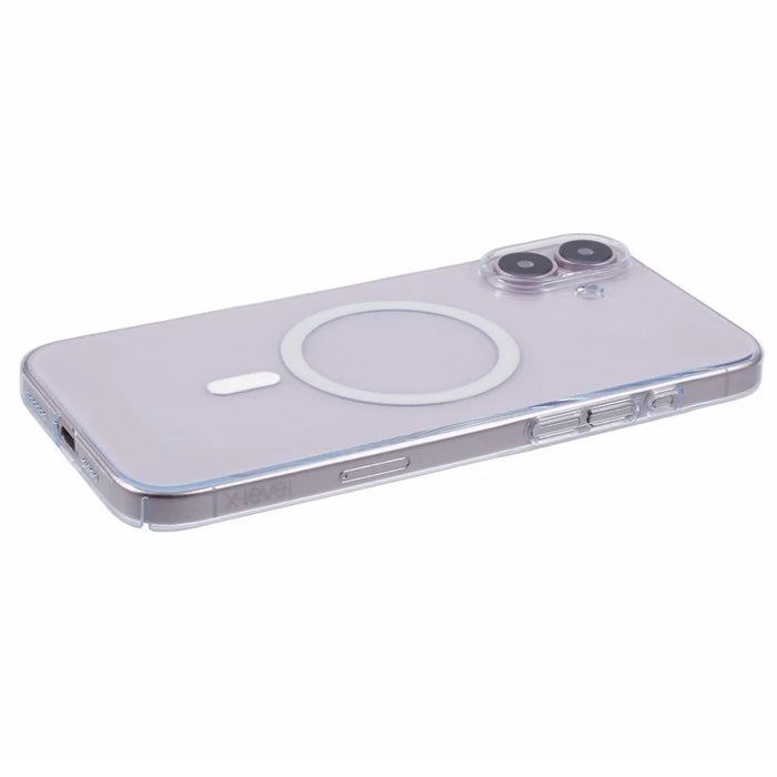 X-LEVEL For iPhone 16 Plus Magnetic Case Slim Shockproof Hard PC Clear Phone Cover - Transparent - 6