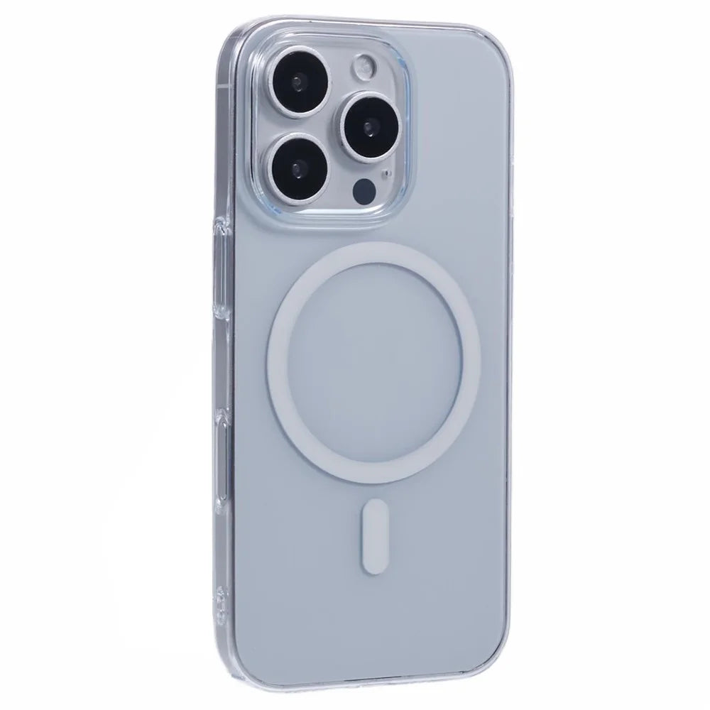 X-LEVEL For iPhone 16 Pro Magnetic Case Transparent Back Slim Hard PC Phone Cover - Transparent - 1
