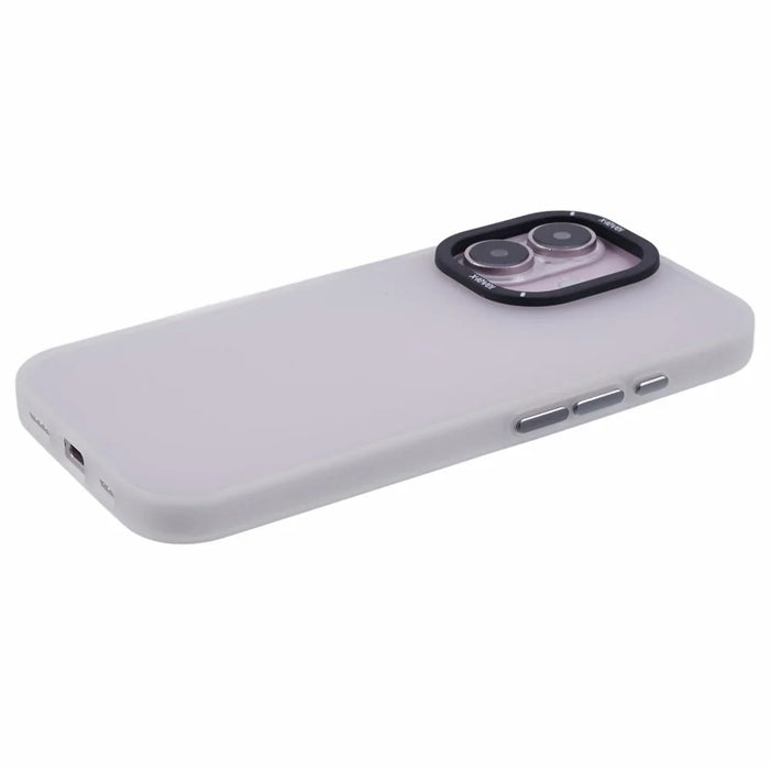 X-LEVEL For iPhone 16 Case Matte Finish PC + TPU Phone Cover - White - 5