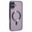 X-LEVEL For iPhone 16 Plus Magnetic Case Electroplating TPU Phone Cover with Lens Film - Grey - 1