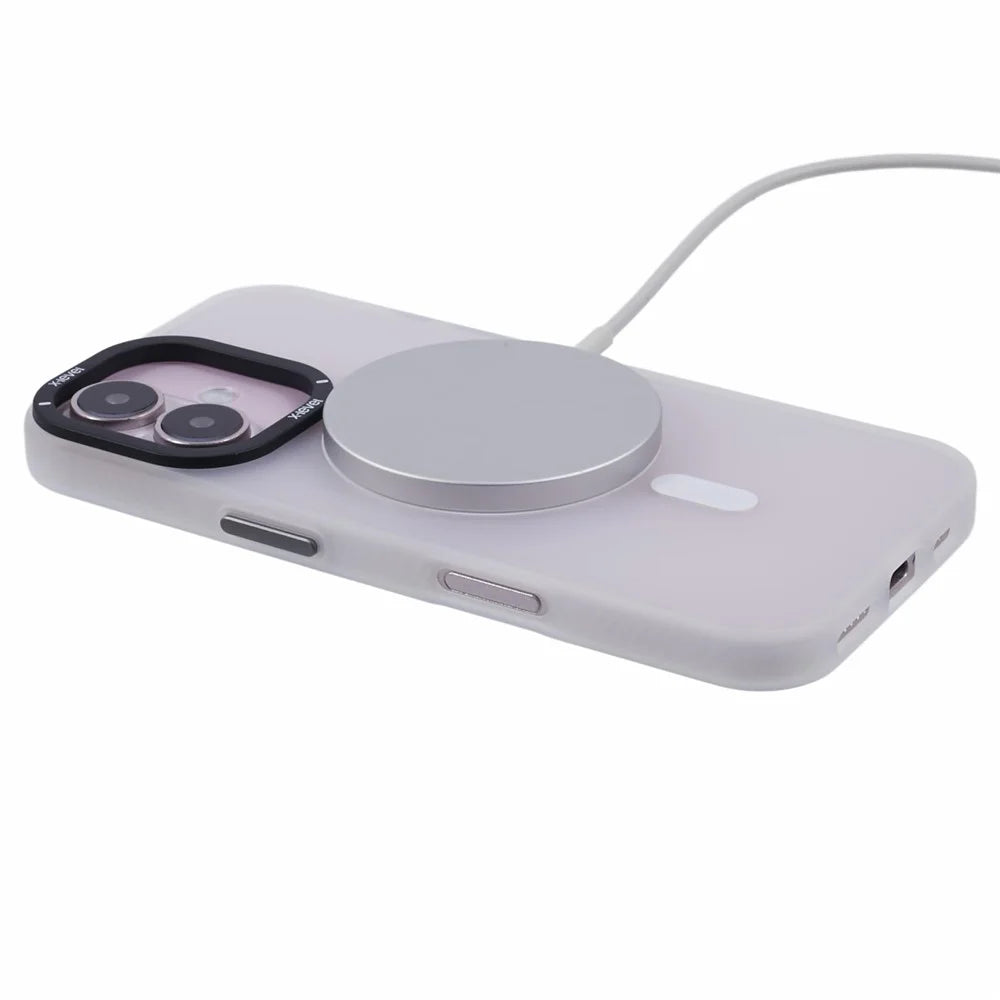 X-LEVEL For iPhone 16 Case Compatible with MagSafe PC + TPU Phone Cover Anti-Fingerprints - White - 4