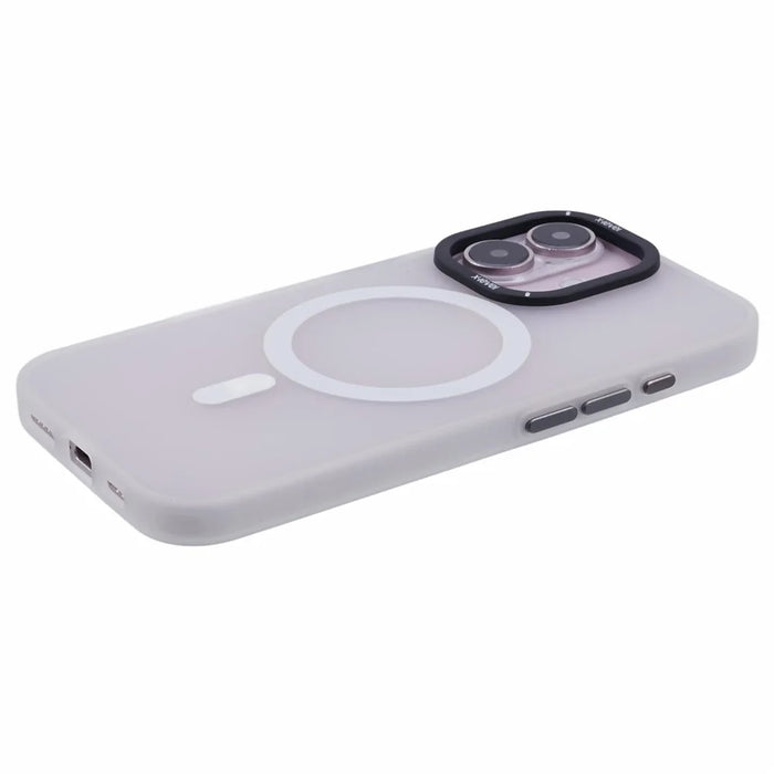 X-LEVEL For iPhone 16 Case Compatible with MagSafe PC + TPU Phone Cover Anti-Fingerprints - White - 6