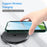 For iPhone 16 Plus Case Double-Sided Tempered Glass+Silicone+TPU Phone Cover - Midnight Green - 5