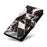 For Samsung Galaxy S24 FE Case Lacquered Marble Pattern Leather Phone Cover - Black - 5
