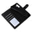 For Samsung Galaxy S24 FE Case Lacquered Marble Pattern Leather Phone Cover - Black - 6