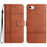 For iPhone 6 / 6s / 7 / 8  / SE (2020) / SE (2022) Wallet Case PU Leather Folio Flip Phone Cover with Strap / Stand - Brown - 1