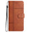 For iPhone 6 / 6s / 7 / 8  / SE (2020) / SE (2022) Wallet Case PU Leather Folio Flip Phone Cover with Strap / Stand - Brown - 7