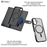 VILI GVB Series for iPhone 16 Plus Case Compatible with MagSafe Detachable Leather Phone Cover - Black - 4