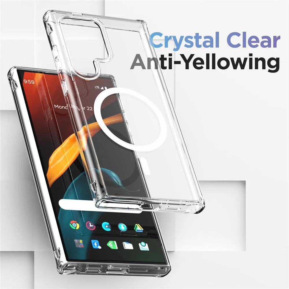 VILI MAG-C Series For Samsung Galaxy S24 Ultra Magnetic Phone Case PC+TPU Shockproof Cover - 3
