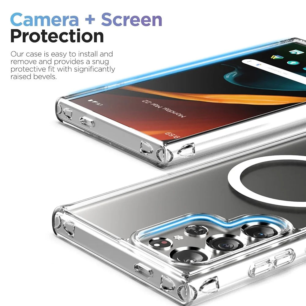 VILI MAG-C Series For Samsung Galaxy S24 Ultra Magnetic Phone Case PC+TPU Shockproof Cover - 4