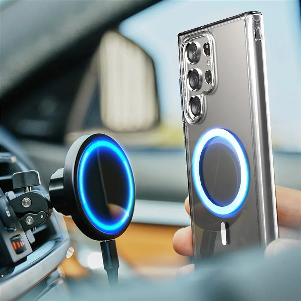 VILI MAG-C Series For Samsung Galaxy S24 Ultra Magnetic Phone Case PC+TPU Shockproof Cover - 6