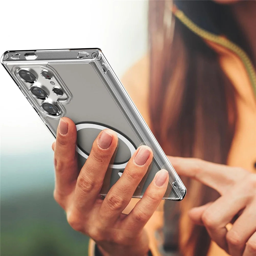 VILI MAG-C Series For Samsung Galaxy S24 Ultra Magnetic Phone Case PC+TPU Shockproof Cover - 7