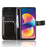 For TCL 50 LE Case Leather Wallet Phone Cover Crazy Horse Texture - Black - 2