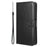 For TCL 50 LE Case Leather Wallet Phone Cover Crazy Horse Texture - Black - 5