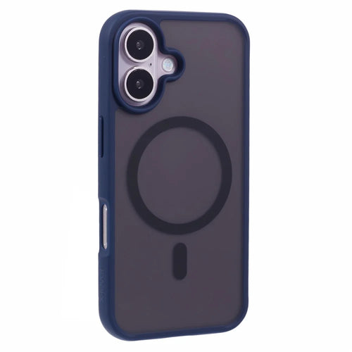 X-LEVEL For iPhone 16 Case Compatible with MagSafe TPU+Acrylic Shockproof Phone Cover Rubberized Finish - Dark Blue - 1