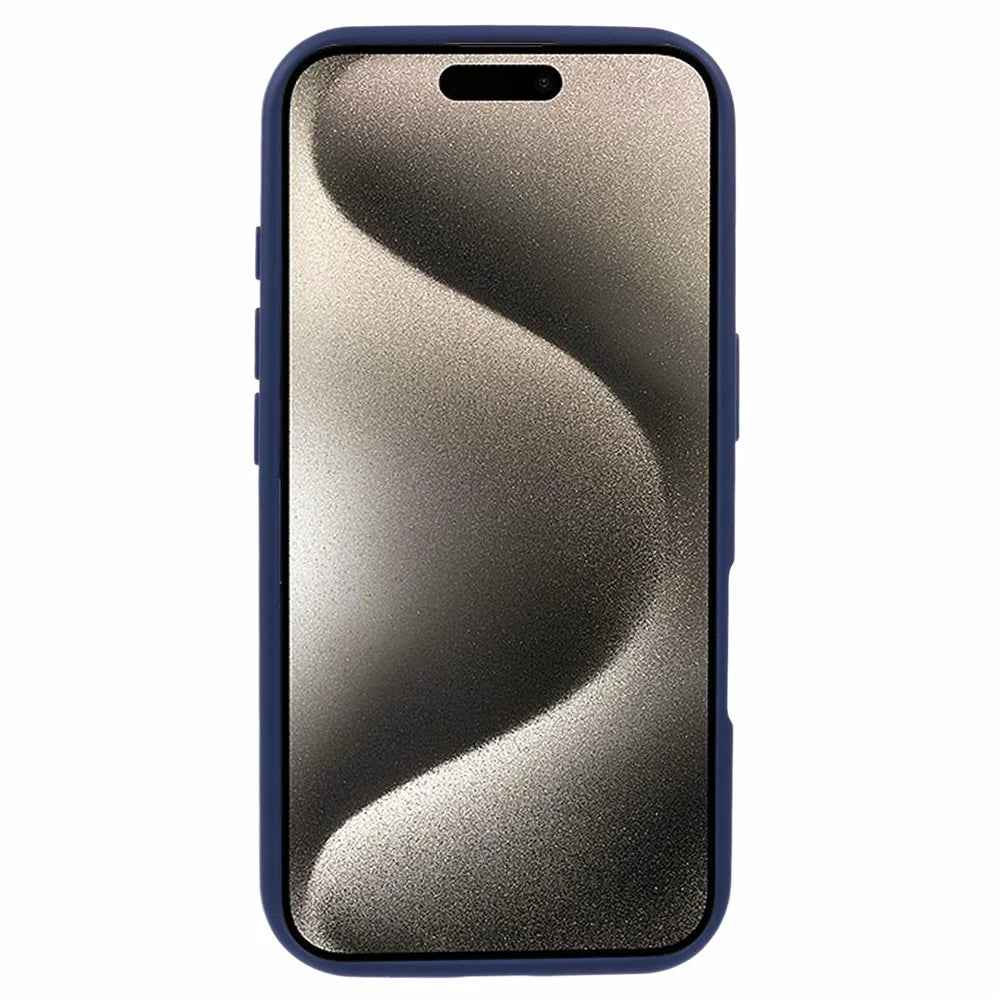 X-LEVEL For iPhone 16 Case Compatible with MagSafe TPU+Acrylic Shockproof Phone Cover Rubberized Finish - Dark Blue - 2