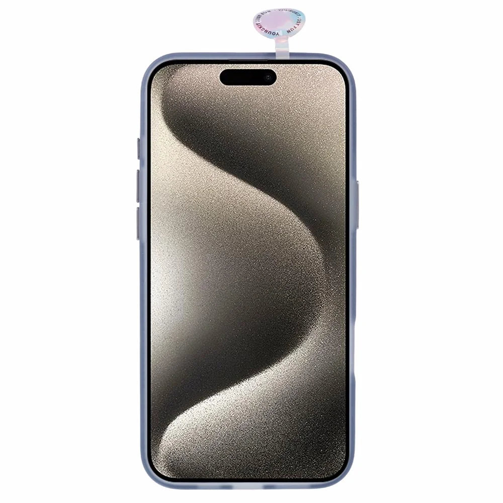 YOUNGKIT Technology Series for iPhone 16 Matte Case Compatible with MagSafe IMD PC+TPU Shockproof Phone Cover - Grey - 2