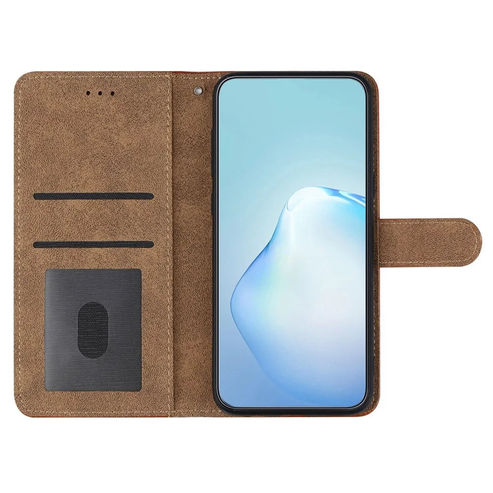 For Samsung Galaxy A23 5G (Global Version) / 4G Retro Style Anti-scratch Phone Wallet Case Skin-touch Feeling PU Leather Flip Cover Stand - Blue - 2