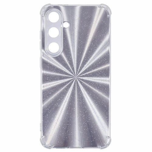 For Samsung Galaxy S24 FE Phone Case Anti-Drop TPU Protective Cover with Card Paper - Aurora Silver - 1