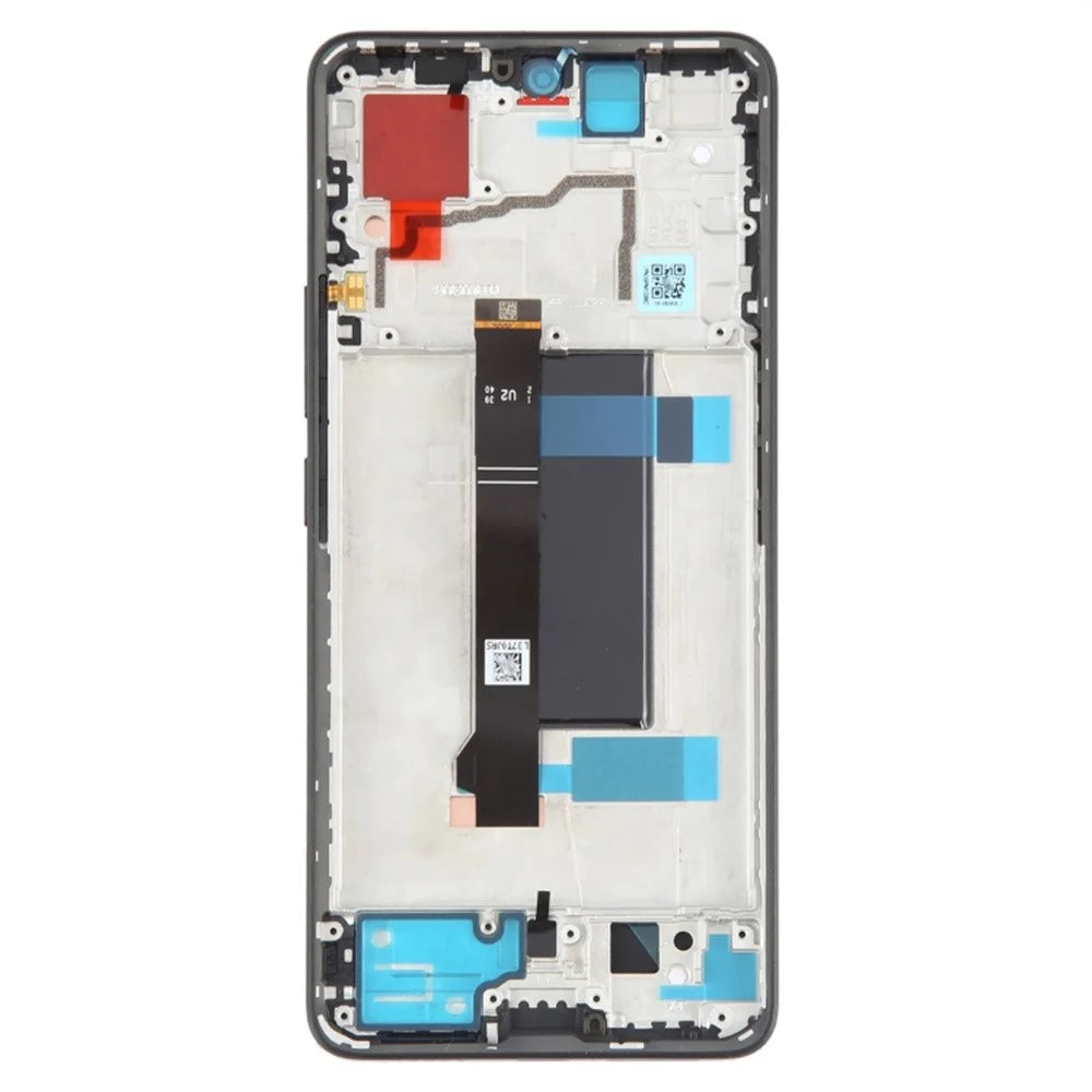 For Xiaomi Redmi Note 13 Pro 5G / Poco X6 5G Grade C LCD Screen and Digitizer Assembly + Frame Part (TFT Technology) (Without Logo) - Black - 3