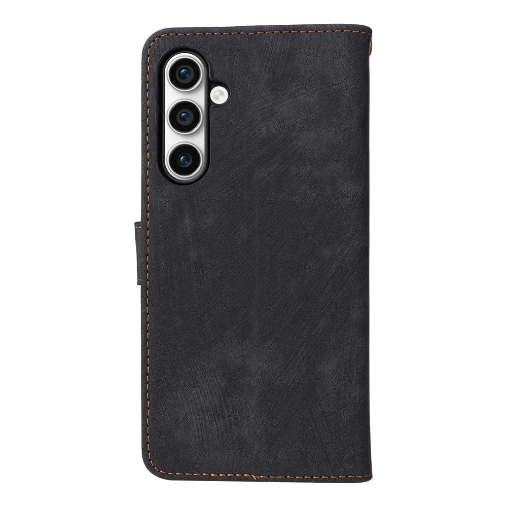 For Samsung Galaxy S24 FE Case RFID Blocking Wallet PU Leather Flip Phone Cover - Black - 7