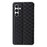 For Samsung Galaxy S24 FE Wallet Case Rhombus Imprint Leather Phone Cover - Black - 6
