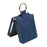 For Samsung Galaxy Z Flip5 5G Case Leather Coated PC Phone Cover with Ring Kickstand - Purple - 6