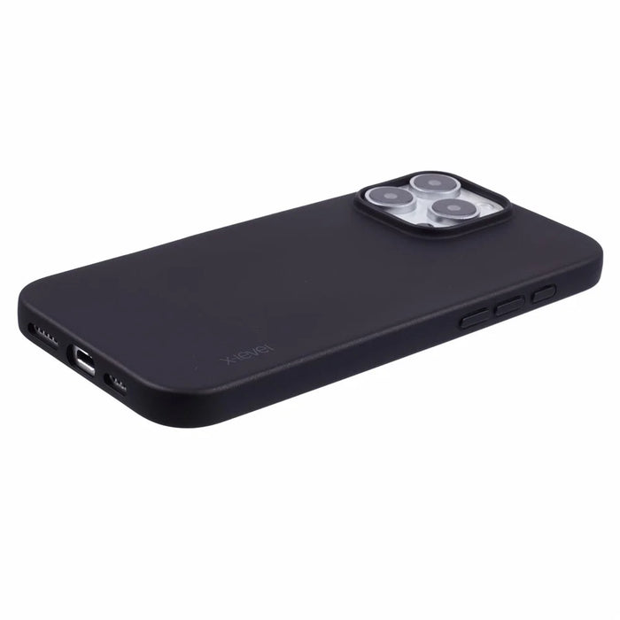 X-LEVEL Guardian Series For iPhone 16 Pro Case Matte TPU Soft Back Protective Cover - Black - 5