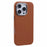 X-LEVEL For iPhone 16 Pro Case PU Leather Hard PC Back Phone Cover - Brown - 1