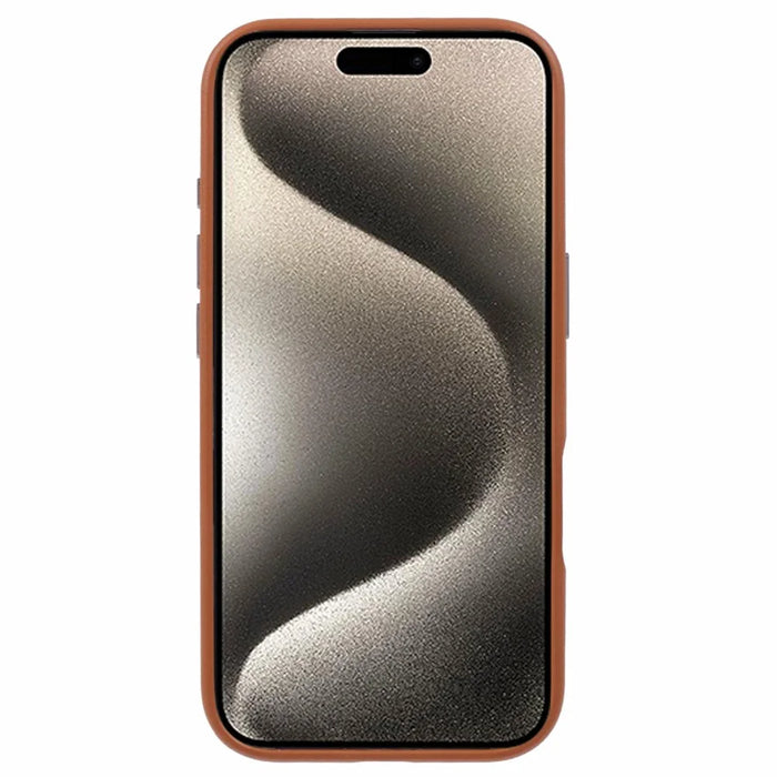 X-LEVEL For iPhone 16 Pro Case PU Leather Hard PC Back Phone Cover - Brown - 2