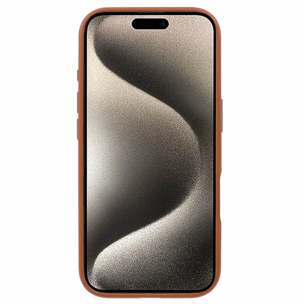 X-LEVEL For iPhone 16 Pro Max Case PU Leather Coated PC Anti-Scratch Phone Cover - Brown - 2