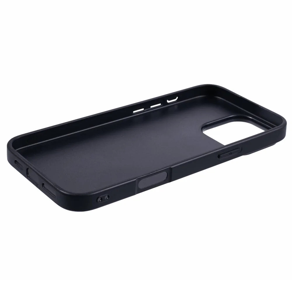 X-LEVEL Bojue-3 Series For iPhone 16 Pro Case Leather Coated PC+TPU Anti-Scratch Protective Cover - Grey - 4