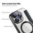 For iPhone 16 Pro Max Magnetic Phone Case RFID Blocking Phone Leather Cover - Black - 4