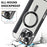 For iPhone 16 Pro Max Magnetic Phone Case RFID Blocking Phone Leather Cover - Black - 7