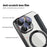 For iPhone 16 Pro Case Compatible with MagSafe PU Leather Card Slots Phone Cover - Black - 4