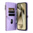 015 Style For Samsung Galaxy A55 5G Shockproof Case with Straps Leather Wallet Phone Cover - Purple - 3