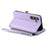 015 Style For Samsung Galaxy A55 5G Shockproof Case with Straps Leather Wallet Phone Cover - Purple - 6