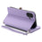 015 Style For iPhone 16 Plus Case Scratch-Resistant Leather Wallet Phone Cover with Straps - Purple - 6