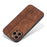 AZNS For iPhone 16 Pro Max Case Anti-Drop PU Leather+TPU Phone Cover - Brown - 2