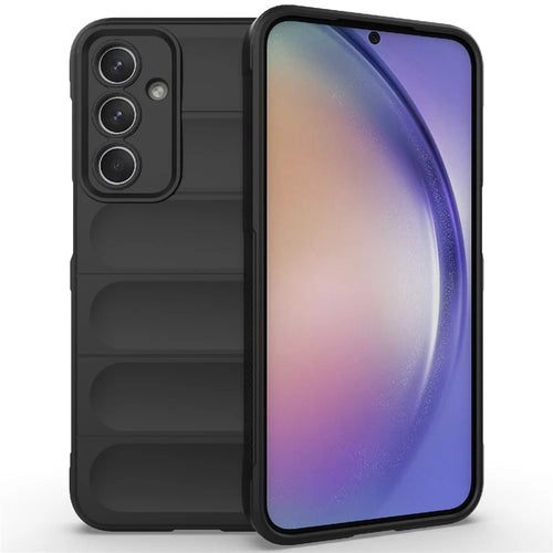 For Samsung Galaxy M35 5G Case Soft TPU Shockproof Mobile Phone Cover - Black - 1