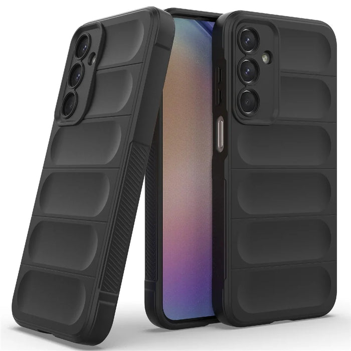 For Samsung Galaxy M35 5G Case Soft TPU Shockproof Mobile Phone Cover - Black - 2