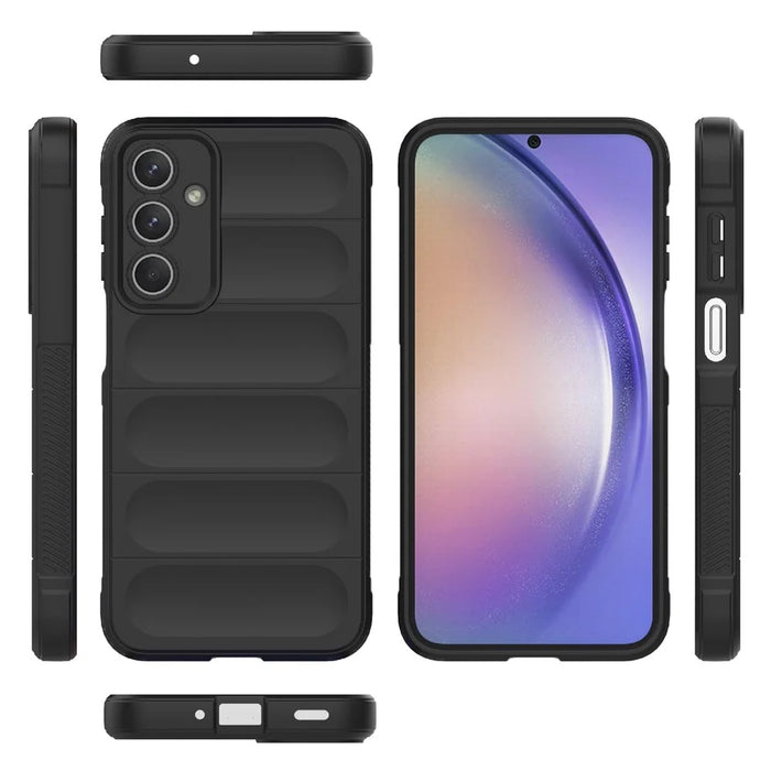 For Samsung Galaxy M35 5G Case Soft TPU Shockproof Mobile Phone Cover - Black - 5