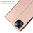 For iPhone 14 Case Magnetic Closure Leather Phone Cover Card Holder Viewing Stand - Rose Gold - 3